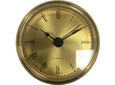 Uhr 70 mm  Gold  Roman