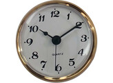 Horloge 85 mm  blanc  arabes