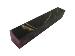 Acetate acrylique - Violet / Or - 20 x 20 x 130 mm