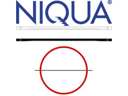 Niqua - Sageblatter mit Querstift - 127 x 2 0 x 0 25 mm  144St 